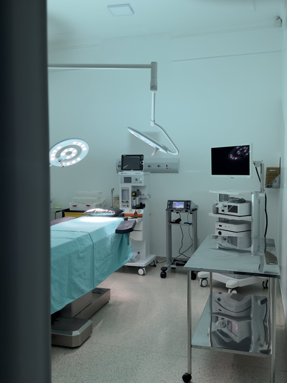 Sala do bloco cirúrgico do Hospital Fases