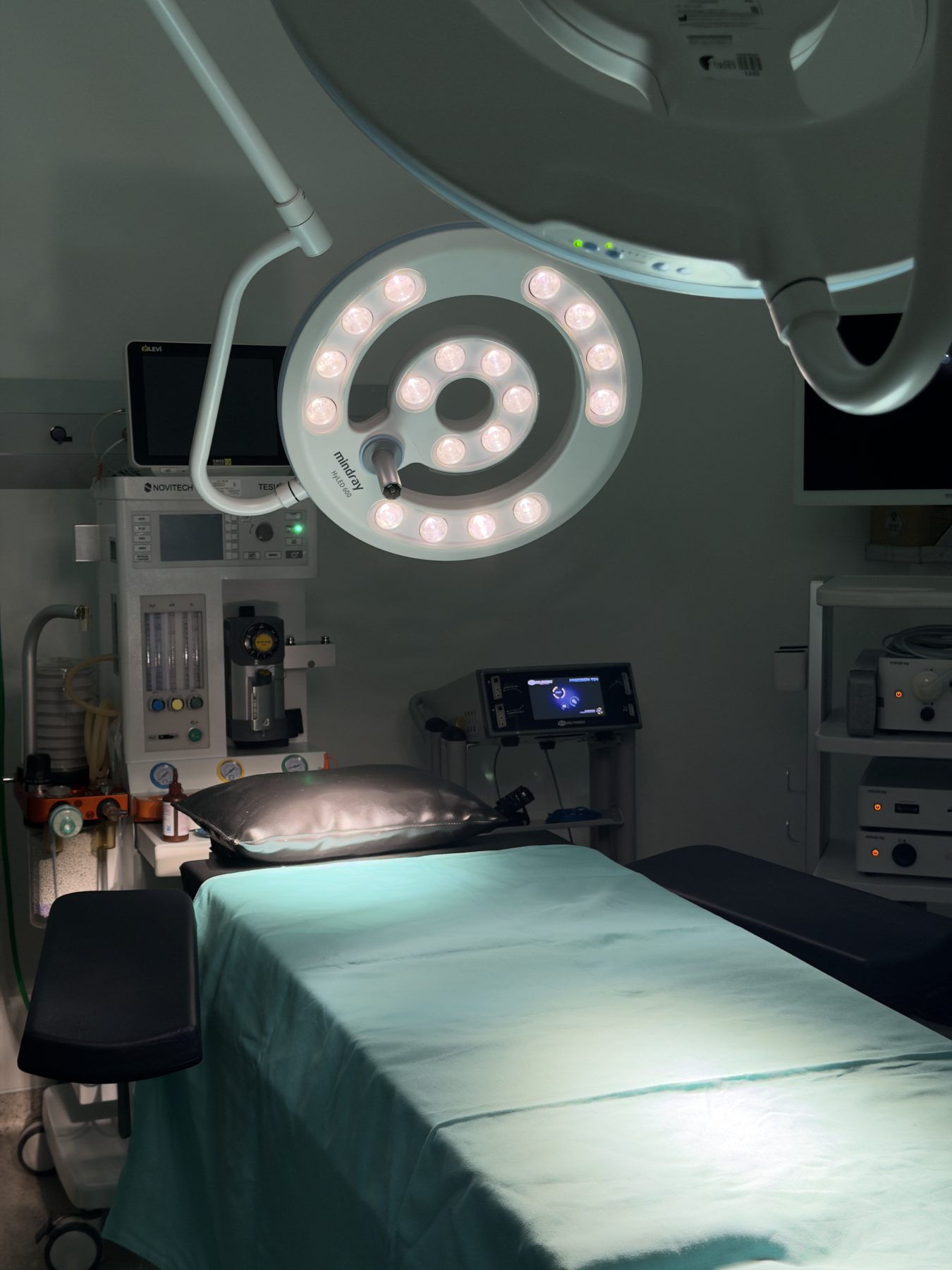 Bloco cirúrgico do Hospital Fases visto de dentro